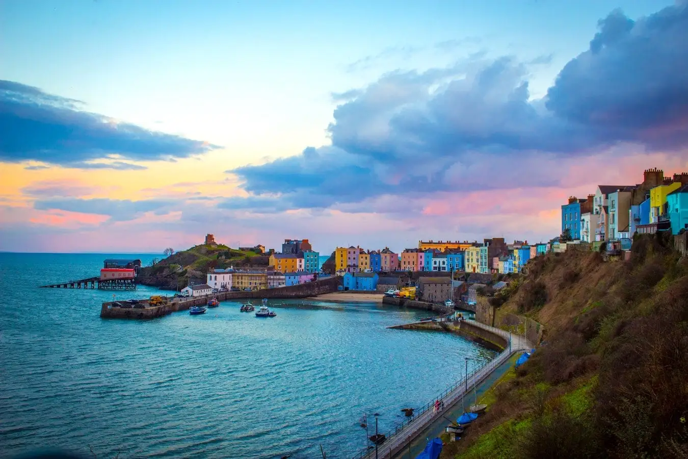 Puerto de Tenby en Gales