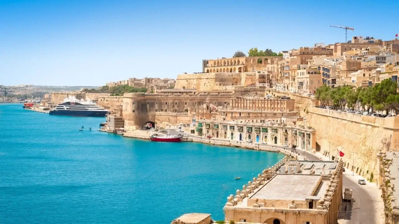 The coast of Valletta