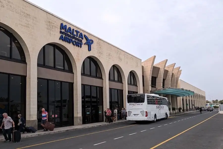 Exterior facade of Malta Airport