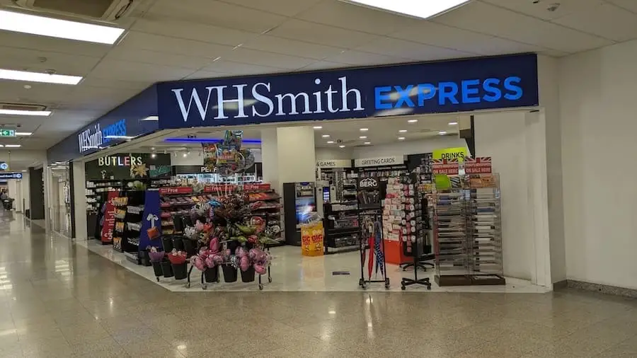 WHSmith shop inside Malta Airport