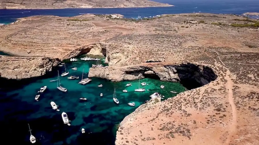 Petite baie autour du Blue Lagoon de Malte