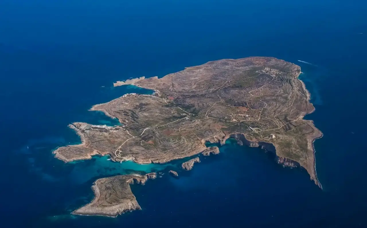 Ilha de Comino Malta - Vista Aérea