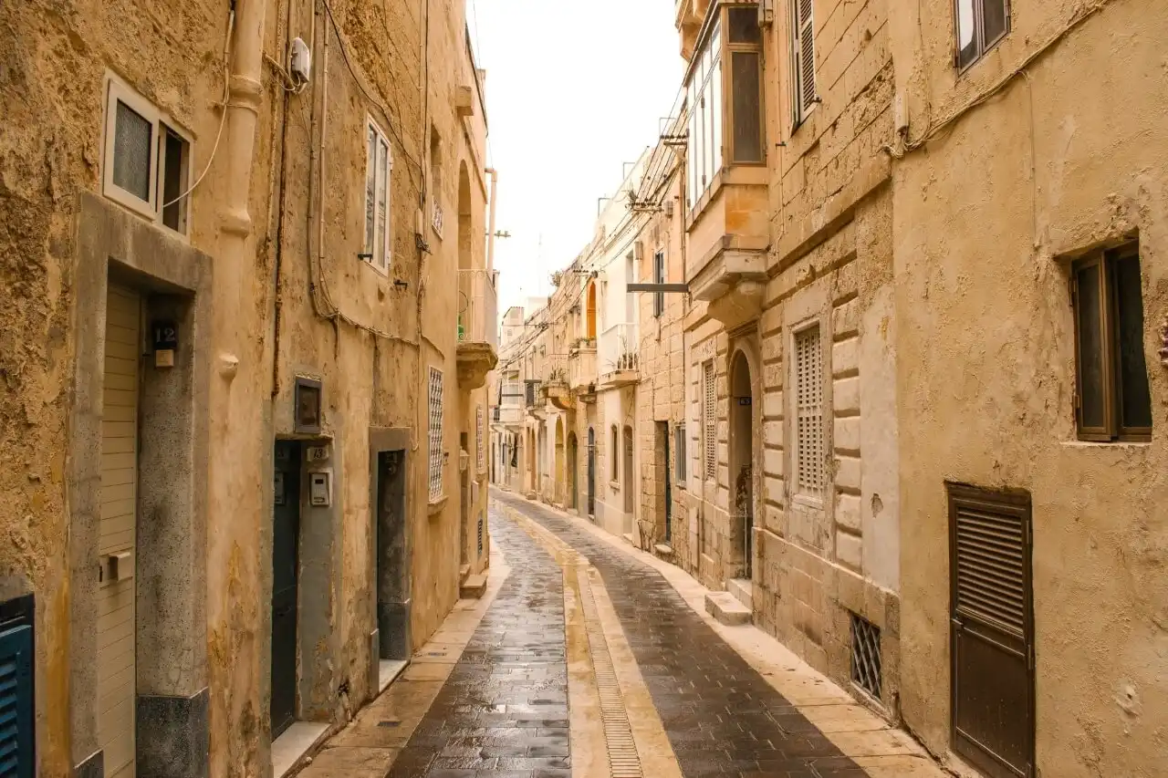The streets of one of the cities in Malta, Rabat