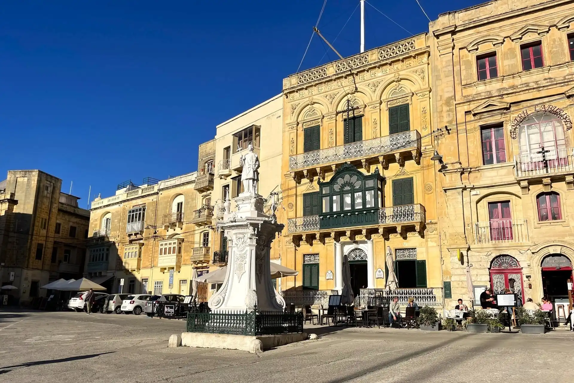 Plaza in one of The Three Cities Malta